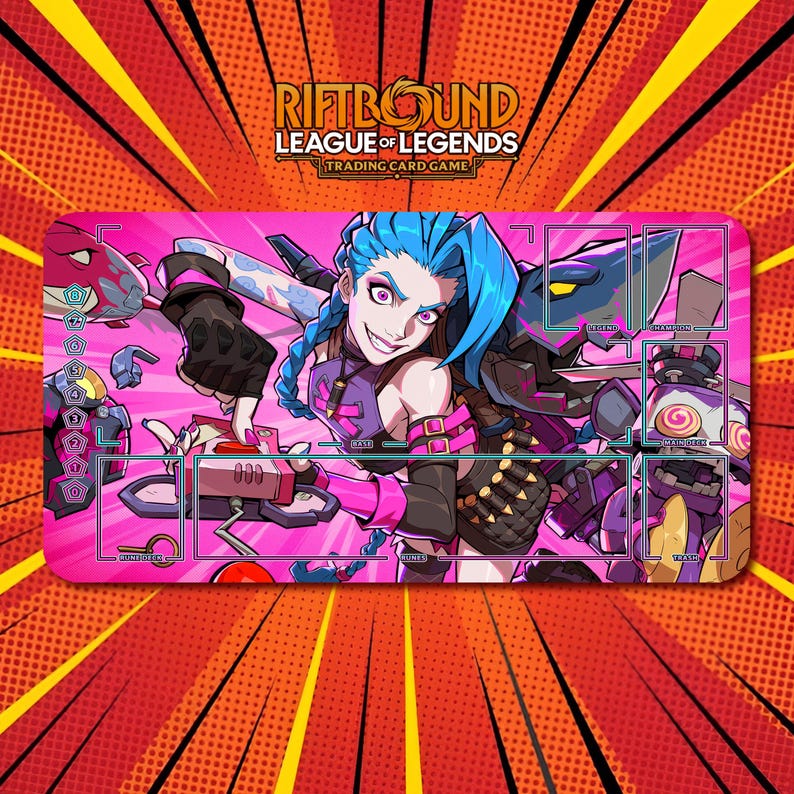 Jinx 2x - Riftbound LOL TCG Playmat / 24