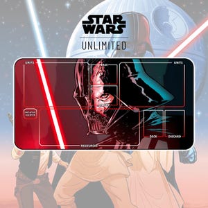 Tapete de juego Darth Vader Face Reveal TCG Star Wars: Ilimitado / 24"x14" pulgadas (600x350x2mm)