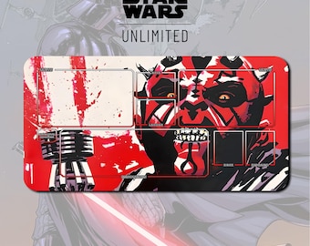 Spielmatte Darth Maul v3 TCG Star Wars: Unlimited / 24"x14" Zoll (600x350x2mm)