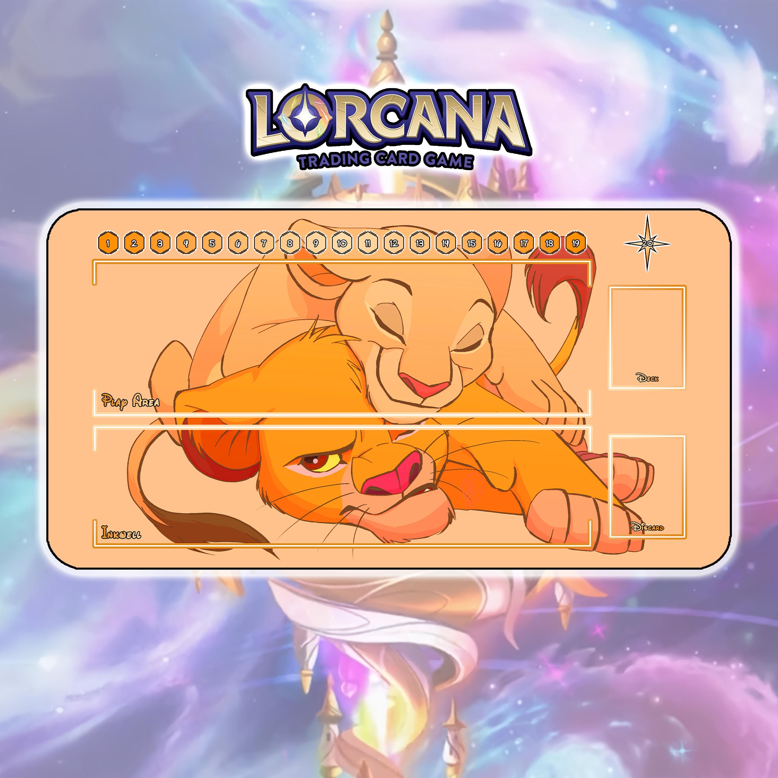 Lorcana Playmat Simba - Etsy