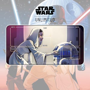 Tapete de brincar Princesa Leia Você é minha única esperança TCG Star Wars: Unlimited / 24" x 14" polegadas (600 x 350 x 2 mm)