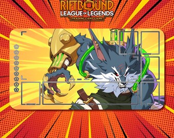 Warwick 2x - Riftbound LOL TCG Playmat / 24"x14" inches (600x350x2mm)