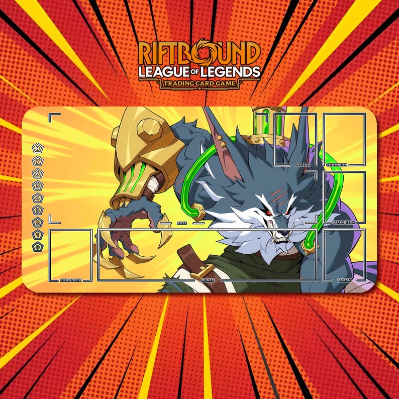 Warwick 2x - Riftbound LOL TCG Playmat / 24