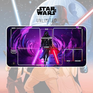 プレイマット ダース・レヴァン TCG スター・ウォーズ: アンリミテッド / 24"x14" インチ (600x350x2mm)