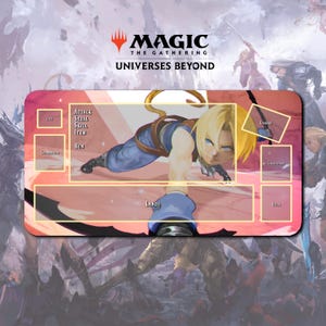 プレイマット ジダン - MTG x FF TCG / 24インチ x 14インチ (600x350x2mm)