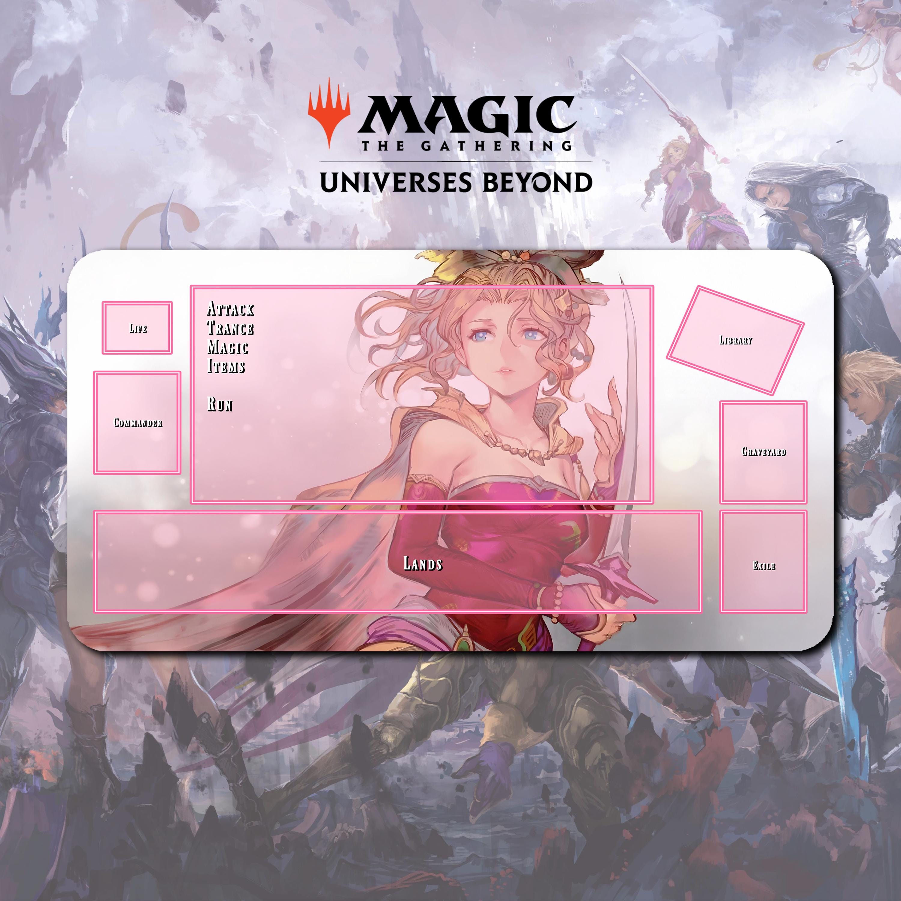 プレイマット テラ v2 - MTG x FF TCG / 24インチ x 14インチ