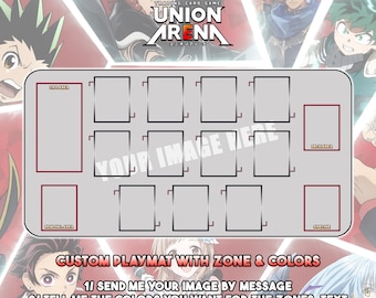Custom Playmat Union Arena / 24&quot;x14&quot; inches (600x350x2mm)