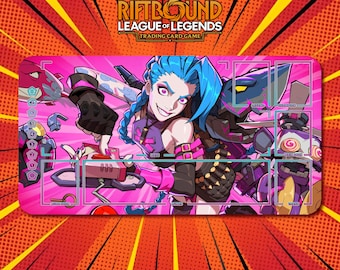 Jinx 2x - Riftbound LOL TCG Playmat / 24"x14" inches (600x350x2mm)