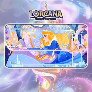 Playmat Aurora Beauty TCG Lorcana / 24"x14" inches (600x350x2mm)
