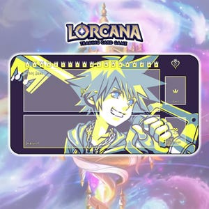 Tappetino Sora Keyblade TCG Lorcana X KH / 24"x14" pollici (600x350x2mm)