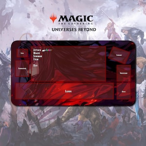 Playmat Vincent Valentine - MTG x FF TCG / 24"x14" inches (600x350x2mm)