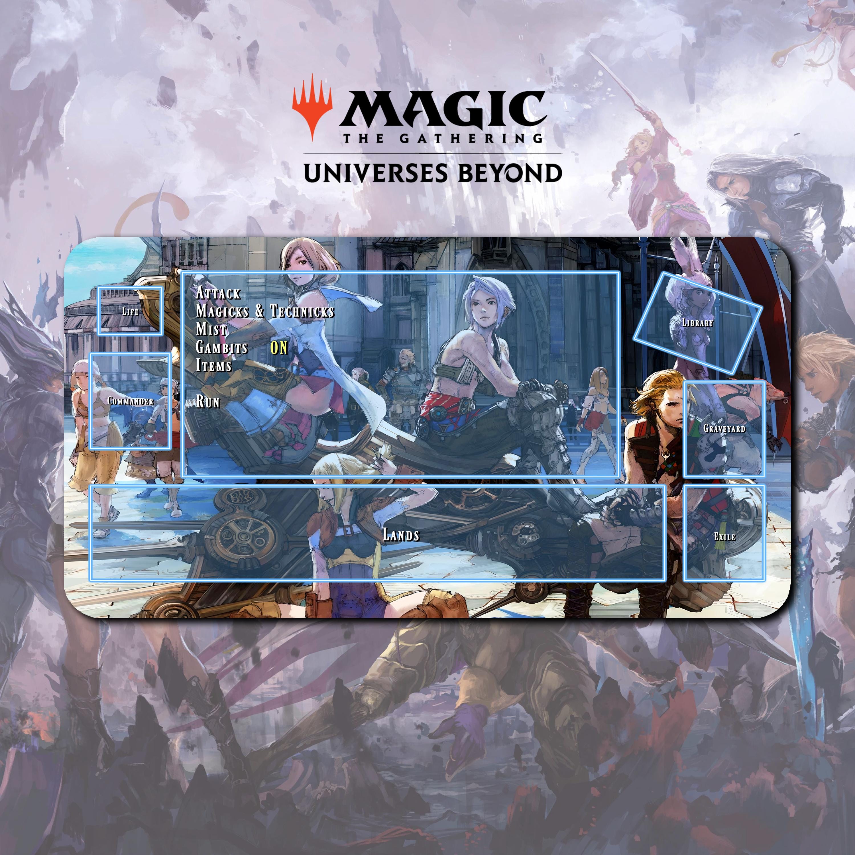 激安 超特価商店街  - クルー FF12 プレイマット MTG 14 x 24インチ / TCG FF x マジック：ザ・ギャザリング