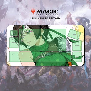 Playmat Yuffie - MTG x FF TCG / 24"x14" inches (600x350x2mm)