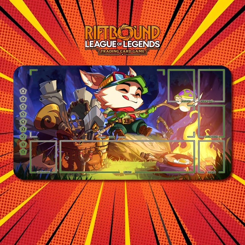 Teemo 2x - Riftbound LOL TCG Playmat / 24