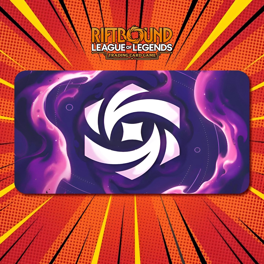 Chaos Rune Playmat Riftbound LOL TCG / Multiple Model Rune & Zone / 24 ...