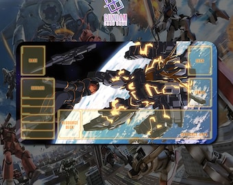 RX-0 [N] Unicorn 02 Banshee Gundam - Gundam Card Game / Playmat 24"x14" inches (600x350x2mm)