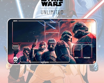Playmat Bad Batch TCG Star Wars: Unlimited / 24"x14" inches (600x350x2mm)