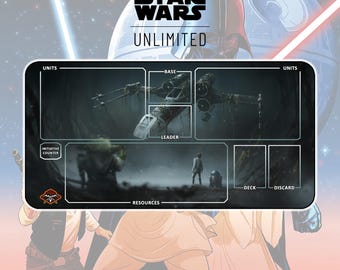Playmat X-Wing TCG Star Wars: Unlimited / 24"x14" inches (600x350x2mm)