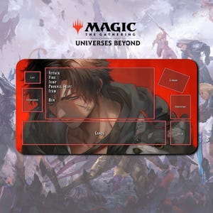 プレイマット クライヴ - MTG x FF TCG / 24インチ x 14インチ (600x350x2mm)