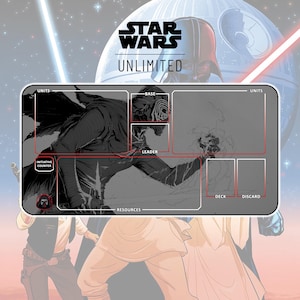 Playmat Kylo Ren TCG Star Wars : Unlimited / 24"x14" inches (600x350x2mm)