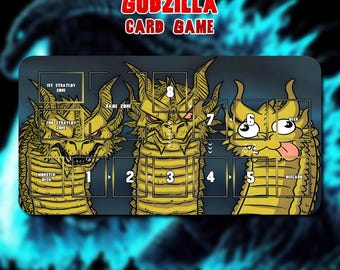 プレイマット キングギドラ ミームバージョン - ゴジラ カードゲーム