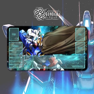 Exia Repair (GN-001RE) Gundam Card Game / Playmat 24"x14" inches (600x350x2mm)