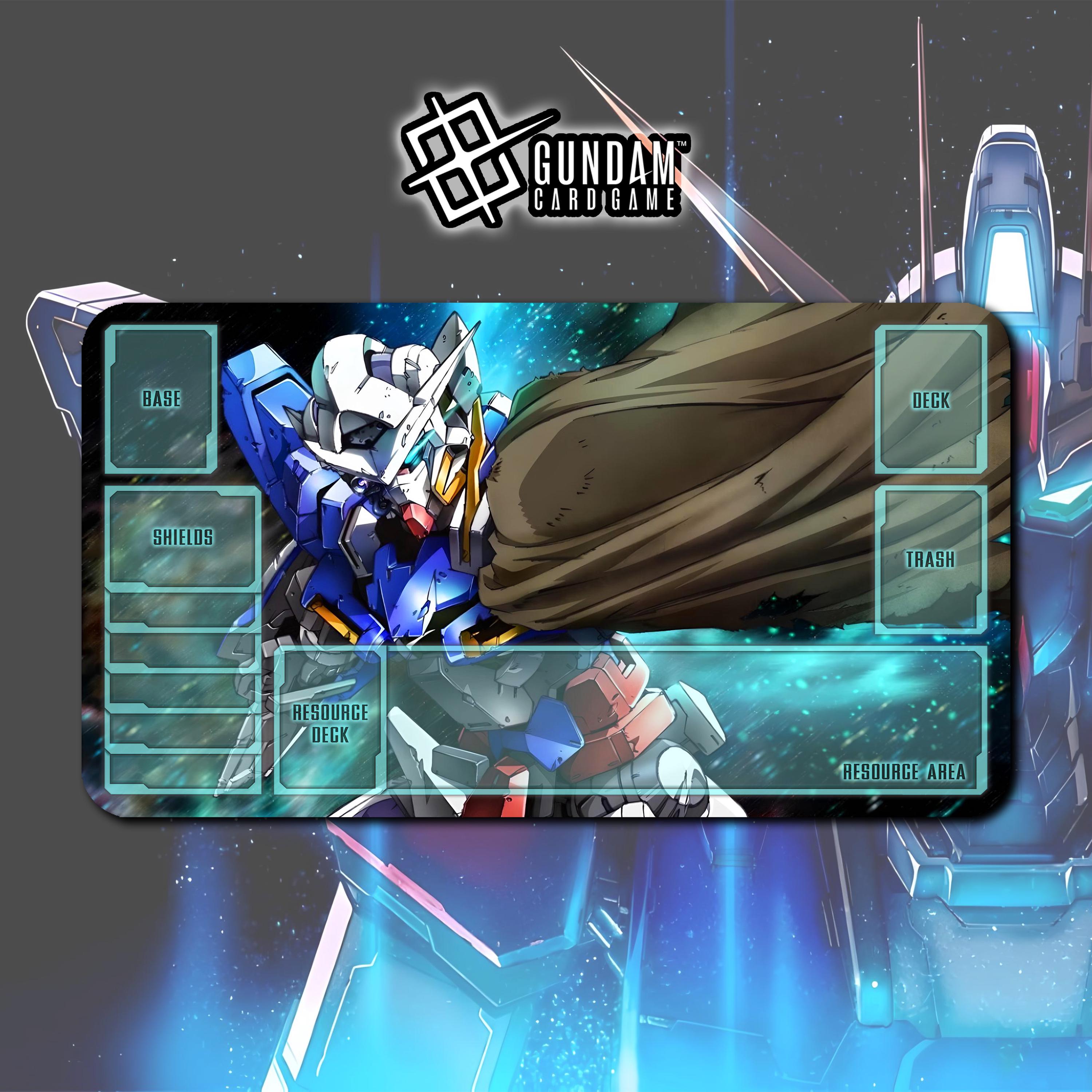 Exia Repair (GN-001RE) Gundam Card Game / Playmat 24"x14" inches (600x350x2mm)