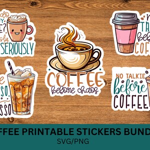 Hoja de pegatinas - Coffee Break / pegatinas de diario, calendario, pegatinas de planificador, pegatinas de café, cafeína, café con leche, pegatinas de barista, comida