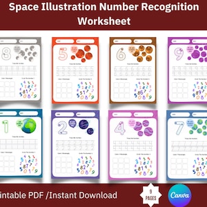 Number Tracing Flashcards, Cars Roads Printable, Counting Numbers, Montessori Homeschool, Toddler Preschool Kindergarten, Digital Download