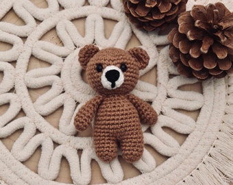 Crocheted teddy bear