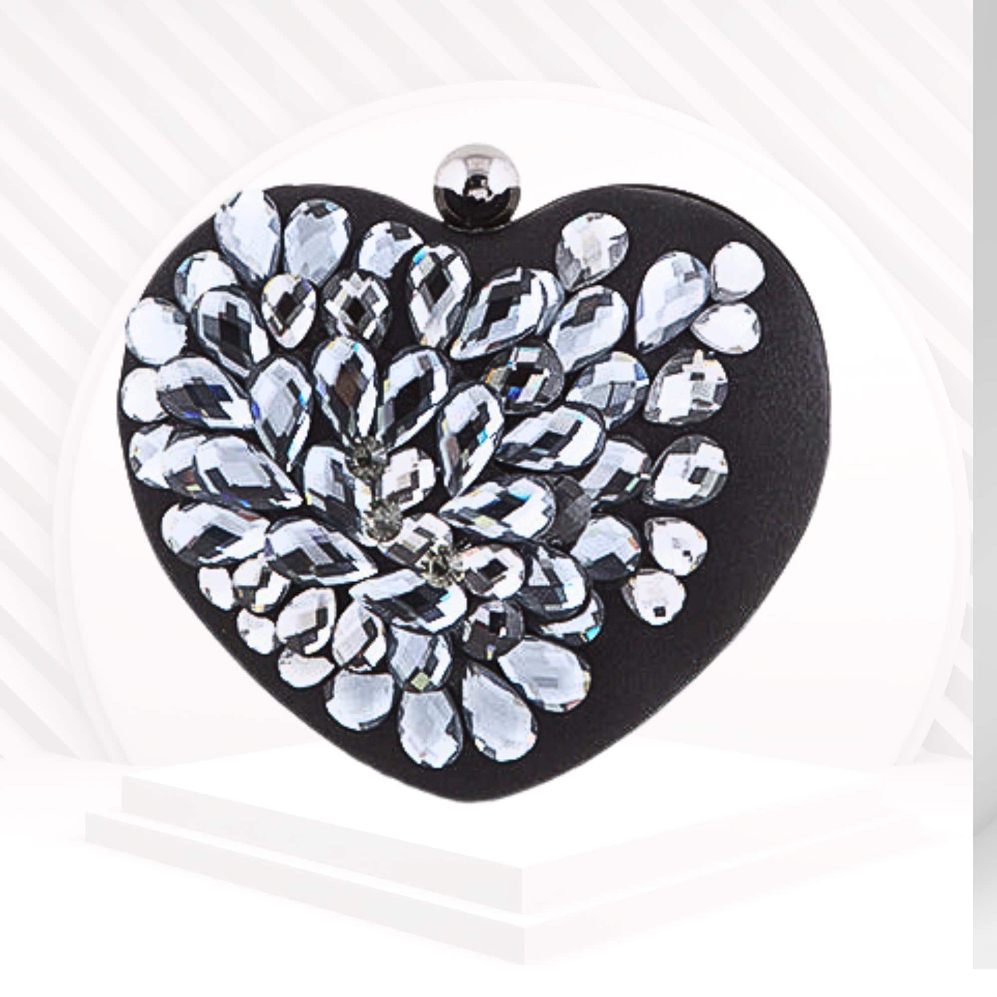 Crystal Heart Clutch - Etsy