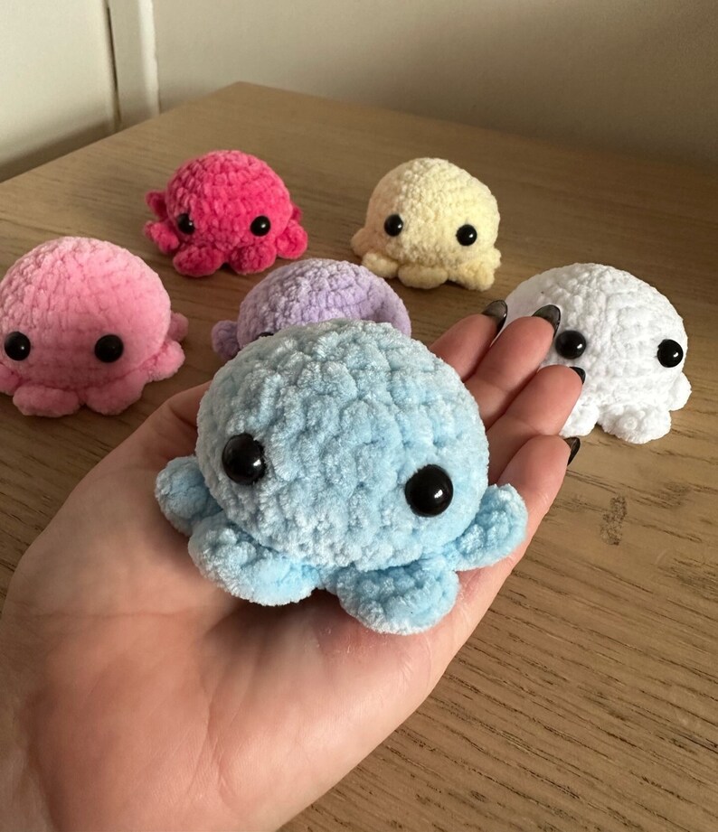 Scented Worry Octopus // Cute // Squishy // Anti-Anxiety Pet // Soft // Amigurumi Pet // Buddy image 1