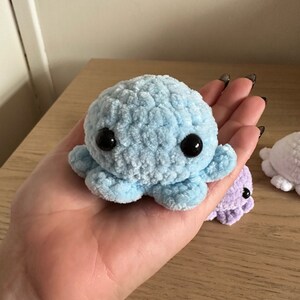 Scented Worry Octopus // Cute // Squishy // Anti-Anxiety Pet // Soft // Amigurumi Pet // Buddy image 3