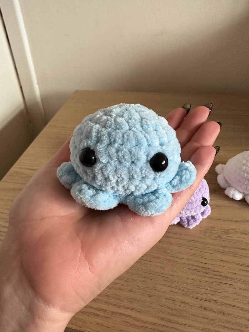 Scented Worry Octopus // Cute // Squishy // Anti-Anxiety Pet // Soft // Amigurumi Pet // Buddy image 3