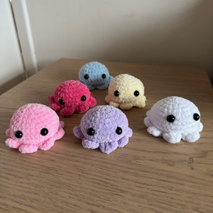 Scented Worry Octopus // Cute // Squishy // Anti-Anxiety Pet // Soft // Amigurumi Pet // Buddy image 4