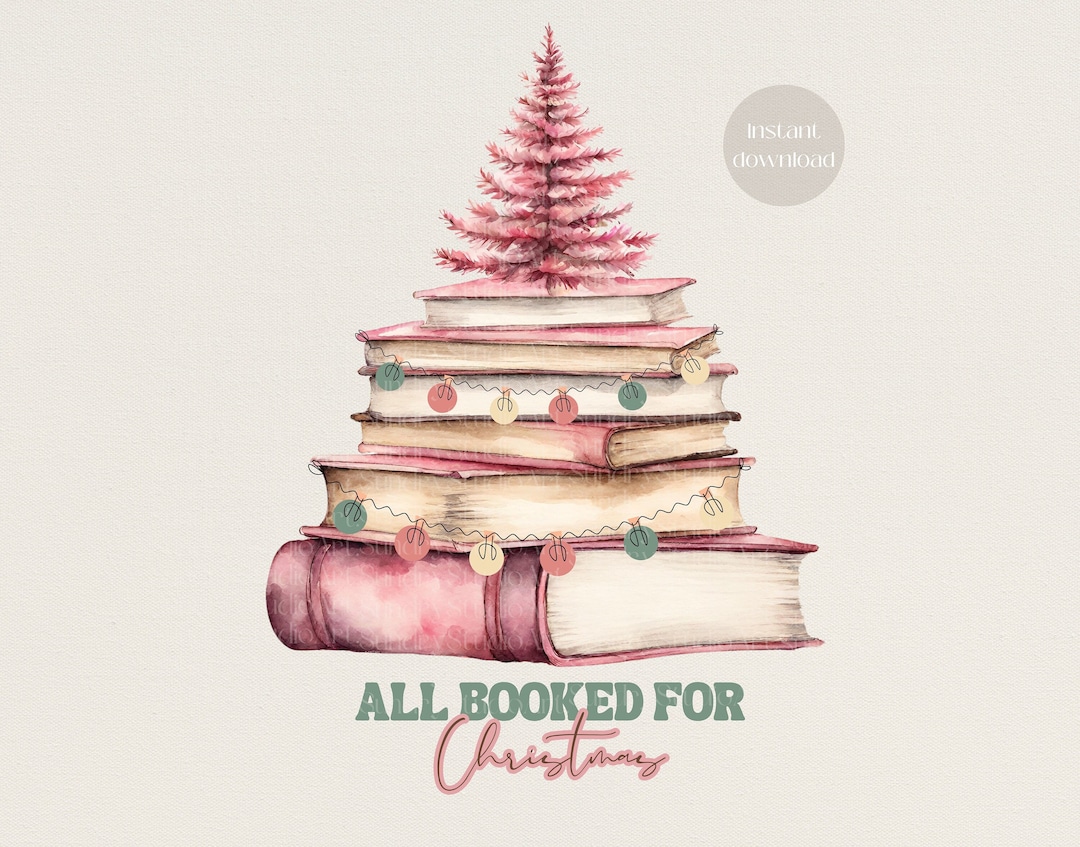 All Booked for Christmas Png Book Christmas Tree Png Book Christmas Png ...