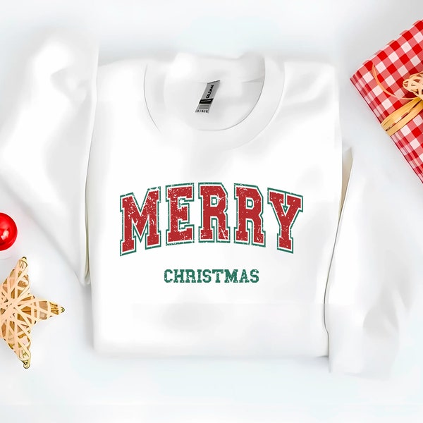 Adorable Winter Sweatshirt, Christmas Crewneck for Women, Holiday Sweater, Fashionable Christmas Shirt