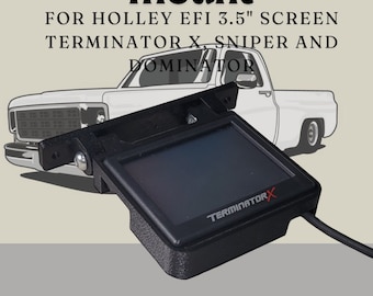 Soporte bajo el tablero para pantalla Holley EFI de 3,5" Terminator X, Sniper y Dominator