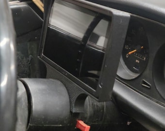 Column mount w/ sun visor for Aces fuel injection 7 inch Pro dash screen.