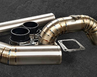 Kit de tuberías de intercooler de acero inoxidable, Cummins 5.9L 24V para Ram 2500/3500 98-02
