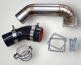 Stainless Steel Intake Horn Kit: Holset HX35/HX40, 5.9 Cummins 12V 1989-1991
