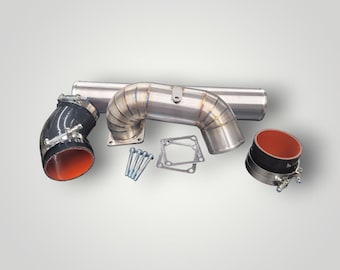 3.5" Stainless Steel Intake Horn & Piping Kit for 5.9L 12V Cummins 1994-98 Ram 2500