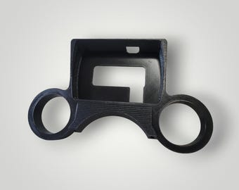 Column mount for FAST EZ-EFI handheld screen With two 52MM gauge pods.