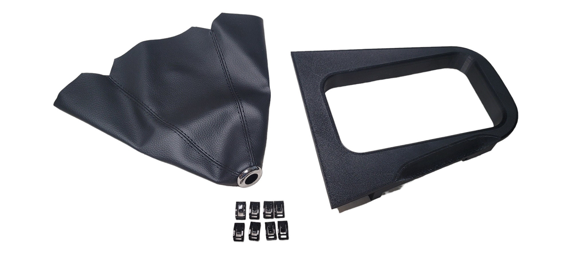 Faux Leather Manual Shift Boot Cover For 94-98 Nissan Silvia 240SX – Black, PU Leather, 1-Year Warranty