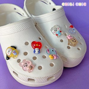 Juego de adornos para zapatos / Jelly Kpop Duos / Kawaii Korea Boy Band Dibujos animados Mini Personaje / Regalo / Para llaveros Fundas de teléfono