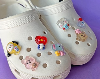 Jelly Kpop Shoe Charms: Kawaii Korean Boy Band Cartoon Charms
