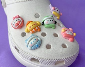 Shoe Charms Set | Winter Kawaii Friends | Glossy Cute Cartoon Character Family | Gifts