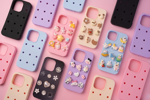 Croc Charms Phone Case: Kawaii Customizable Smartphone Cover