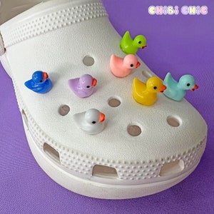Shoe Charms Set | Duckies | Glossy Kawaii Spring Cozy Duck Funny Cute Animal | Gifts