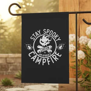 Stay Spooky™ Garden Flag, Jim Harold's Campfire Flag, Jim Harold, Jim Harold Stay Spooky™ Garden Flag image 2